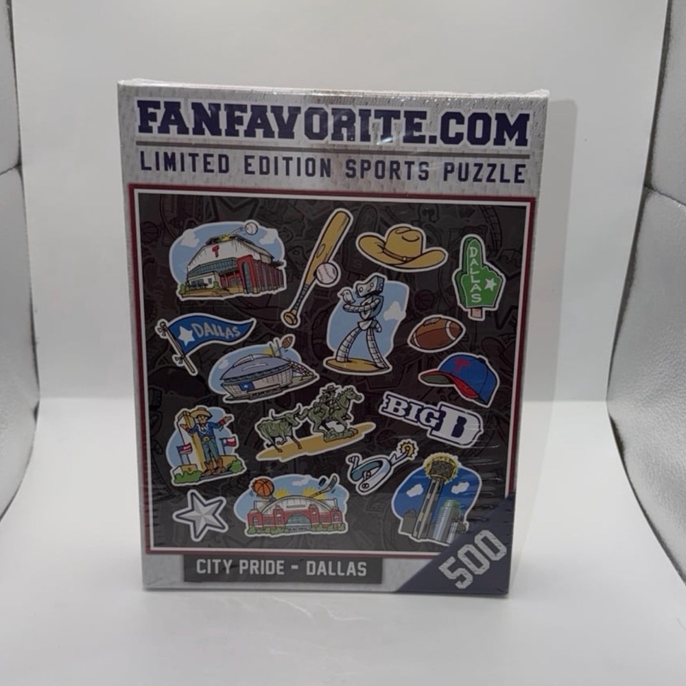 NEW Fan Favorite Limited Edition Sports City Pride Dallas Puzzle - 500 pcs